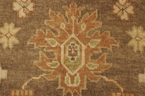 Oushak Brown Hand Knotted 100 X 140 Area Rug 250-21406 Image 15