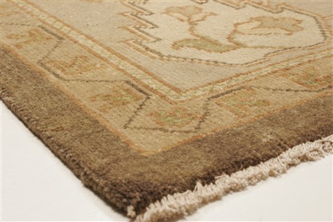 Oushak Brown Hand Knotted 100 X 140 Area Rug 250-21406 Image 19