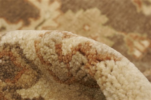 Oushak Brown Hand Knotted 100 X 140 Area Rug 250-21406 Image 1
