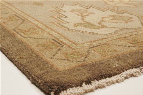 Oushak Brown Hand Knotted 100 X 140 Area Rug 250-21406 Image 20