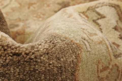 Oushak Brown Hand Knotted 100 X 140 Area Rug 250-21406 Image 2