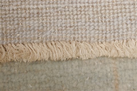 Oushak Green Hand Knotted 99 X 143 Area Rug 250-21411 Image 13