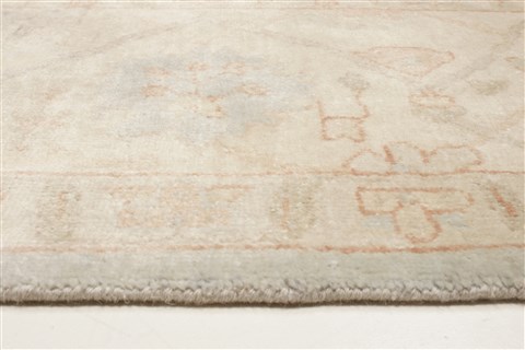 Oushak Green Hand Knotted 99 X 143 Area Rug 250-21411 Image 14