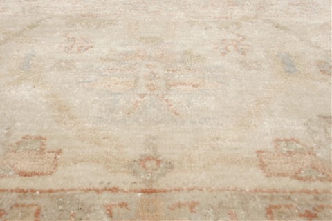 Oushak Green Hand Knotted 99 X 143 Area Rug 250-21411 Image 15