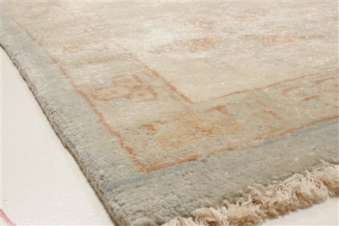 Oushak Green Hand Knotted 99 X 143 Area Rug 250-21411 Image 19