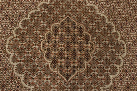 Tabriz Beige Hand Knotted 911 X 136 Area Rug 250-21415 Image 19