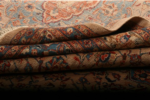 Sarouk Yellow Hand Knotted 82 X 110 Area Rug 100-21416 Image 20