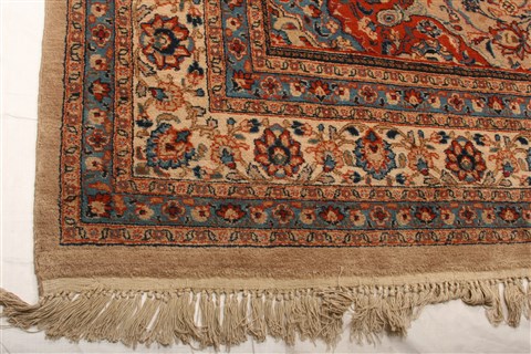 Sarouk Yellow Hand Knotted 82 X 110 Area Rug 100-21416 Image 2
