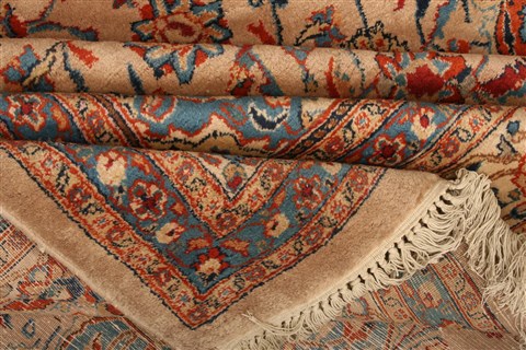 Sarouk Yellow Hand Knotted 82 X 110 Area Rug 100-21416 Image 9