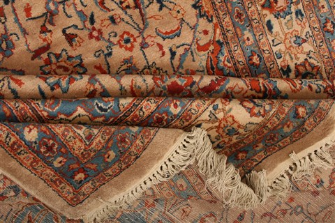 Sarouk Yellow Hand Knotted 82 X 110 Area Rug 100-21416 Image 12