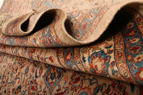 Sarouk Yellow Hand Knotted 82 X 110 Area Rug 100-21416 Image 14