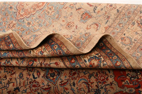 Sarouk Yellow Hand Knotted 82 X 110 Area Rug 100-21416 Image 16