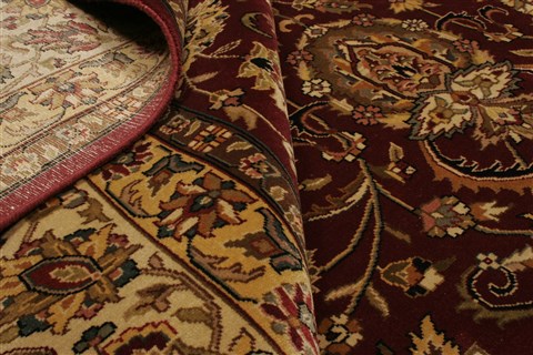 Kashan Red Hand Knotted 100 X 1310 Area Rug 250-21419 Image 10