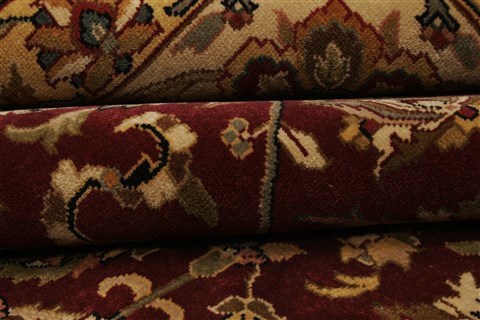 Kashan Red Hand Knotted 100 X 1310 Area Rug 250-21419 Image 11