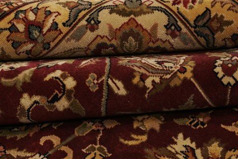 Kashan Red Hand Knotted 100 X 1310 Area Rug 250-21419 Image 12
