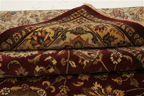 Kashan Red Hand Knotted 100 X 1310 Area Rug 250-21419 Image 13