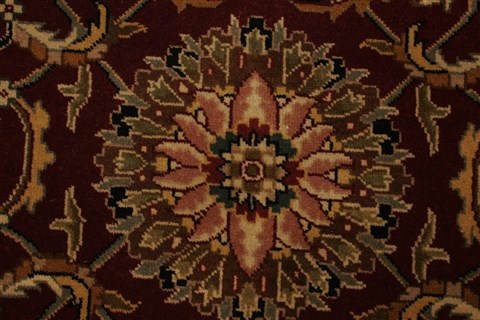 Kashan Red Hand Knotted 100 X 1310 Area Rug 250-21419 Image 19