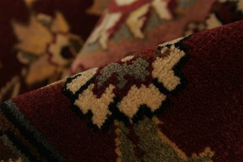 Kashan Red Hand Knotted 100 X 1310 Area Rug 250-21419 Image 1