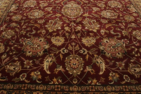 Kashan Red Hand Knotted 100 X 1310 Area Rug 250-21419 Image 20