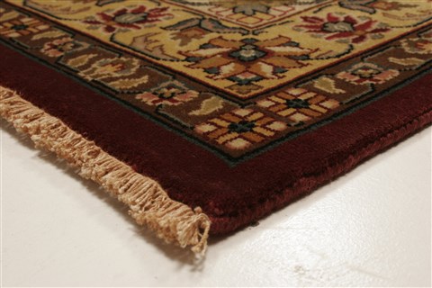 Kashan Red Hand Knotted 100 X 1310 Area Rug 250-21419 Image 22