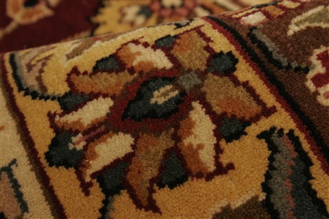 Kashan Red Hand Knotted 100 X 1310 Area Rug 250-21419 Image 2