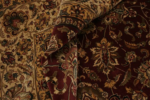 Kashan Red Hand Knotted 100 X 1310 Area Rug 250-21419 Image 7