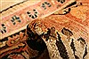 Sarouk Beige Hand Knotted 83 X 103 Area Rug 100-21420 Thumb 3