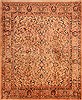 Sarouk Beige Hand Knotted 83 X 103 Area Rug 100-21420 Thumb 0