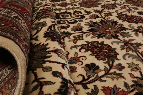 Kashmar Beige Hand Knotted 99 X 134 Area Rug 250-21421 Image 6