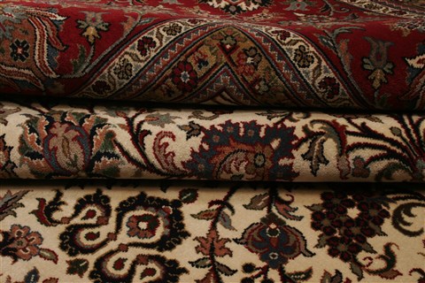 Kashmar Beige Hand Knotted 99 X 134 Area Rug 250-21421 Image 7