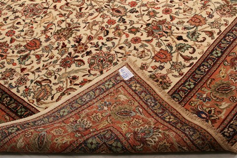 Tabriz Yellow Hand Knotted 79 X 1011 Area Rug 100-21423 Image 11
