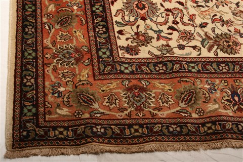 Tabriz Yellow Hand Knotted 79 X 1011 Area Rug 100-21423 Image 13