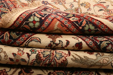 Tabriz Yellow Hand Knotted 79 X 1011 Area Rug 100-21423 Image 7