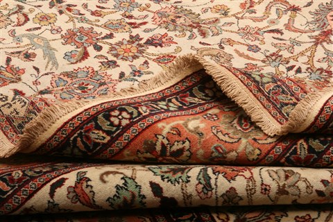 Tabriz Yellow Hand Knotted 79 X 1011 Area Rug 100-21423 Image 8