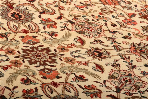 Tabriz Yellow Hand Knotted 79 X 1011 Area Rug 100-21423 Image 9
