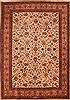 Tabriz Yellow Hand Knotted 79 X 1011  Area Rug 100-21423 Thumb 0