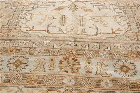 Chobi Beige Hand Knotted 100 X 140 Area Rug 250-21426 Image 16