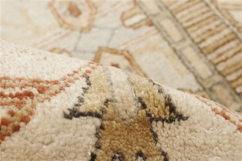 Chobi Beige Hand Knotted 100 X 140 Area Rug 250-21426 Image 2
