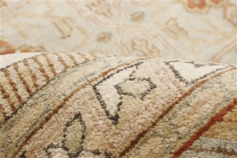 Chobi Beige Hand Knotted 100 X 140 Area Rug 250-21426 Image 5