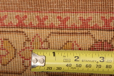 Tabriz Yellow Hand Knotted 81 X 111 Area Rug 100-21434 Image 5