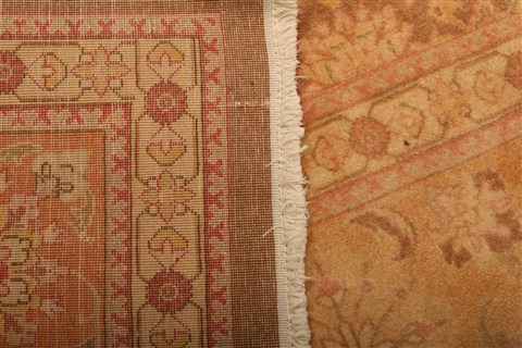 Tabriz Yellow Hand Knotted 81 X 111 Area Rug 100-21434 Image 18