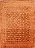 Tabriz Yellow Hand Knotted 81 X 111 Area Rug 100-21434 Thumb 0