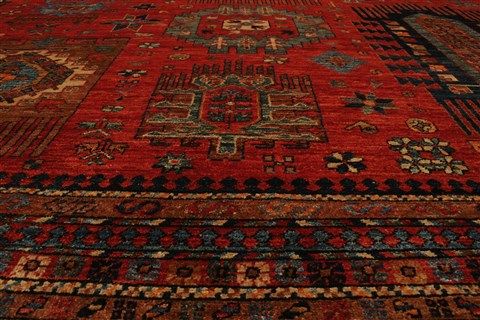 Kazak Red Hand Knotted 105 X 1210 Area Rug 250-21435 Image 16