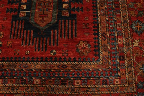 Kazak Red Hand Knotted 105 X 1210 Area Rug 250-21435 Image 18