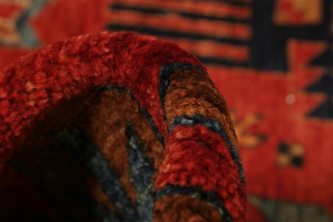 Kazak Red Hand Knotted 105 X 1210 Area Rug 250-21435 Image 2