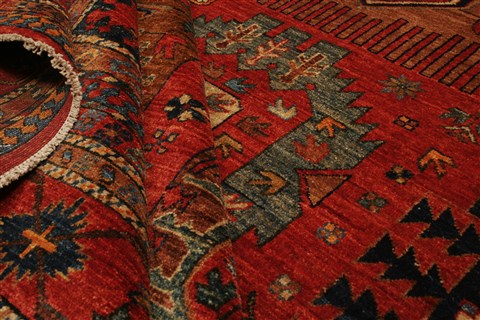 Kazak Red Hand Knotted 105 X 1210 Area Rug 250-21435 Image 6