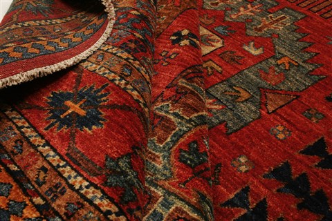 Kazak Red Hand Knotted 105 X 1210 Area Rug 250-21435 Image 7