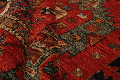 Kazak Red Hand Knotted 105 X 1210 Area Rug 250-21435 Image 8