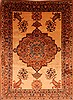 Bakhtiar Yellow Hand Knotted 85 X 118  Area Rug 100-21436 Thumb 0