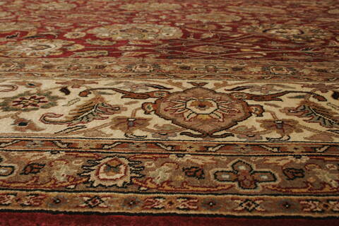 Tabriz Red Hand Knotted 911 X 132  Area Rug 250-21437 Image 16